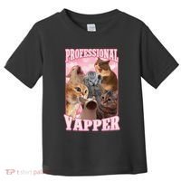 Funny Cat Meme Professional Yapper Cat Oddly Specific Dank Toddler T-Shirt thumb 0