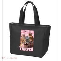 Funny Cat Meme Professional Yapper Cat Oddly Specific Dank Tote Bag thumb 3