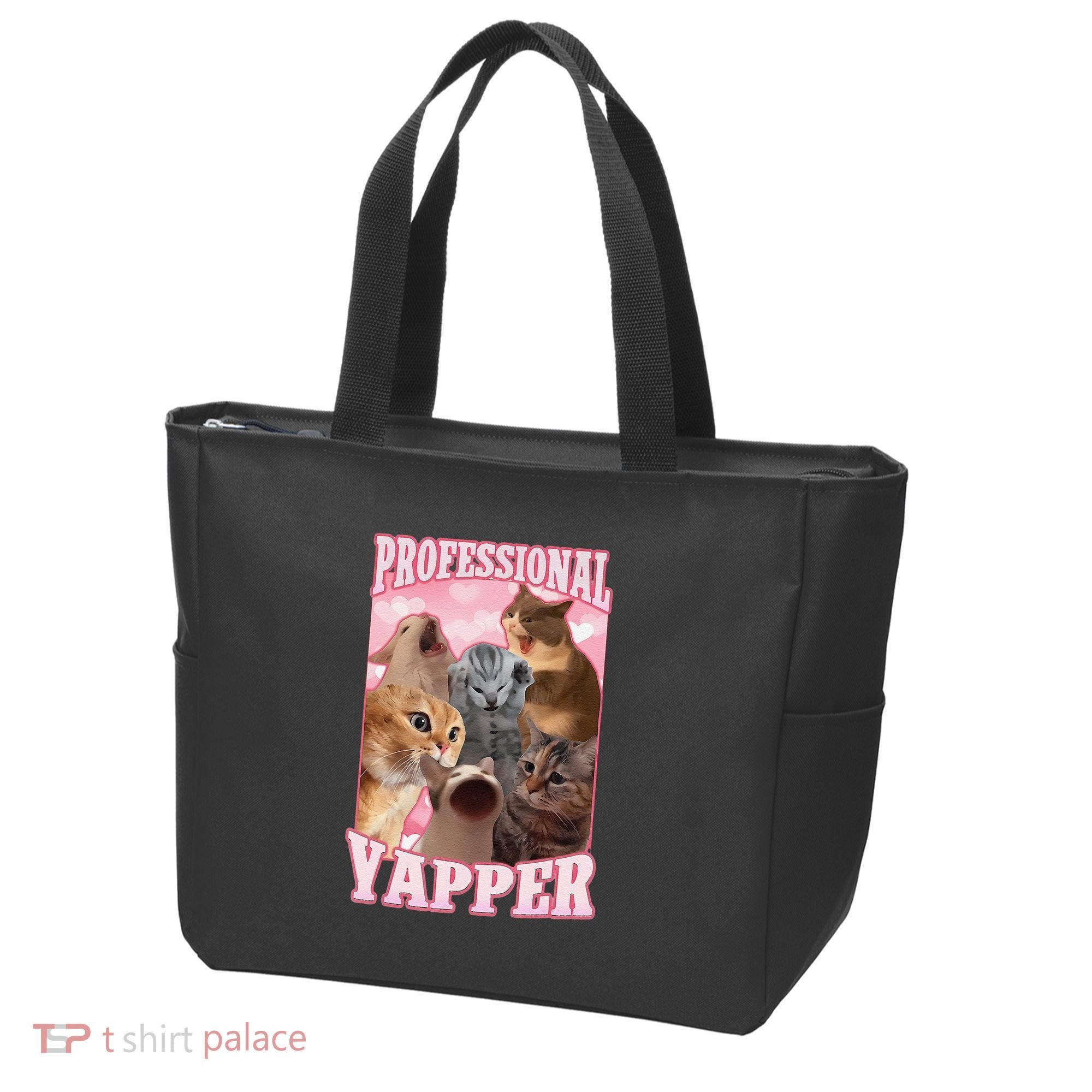 Funny Cat Meme Professional Yapper Cat Oddly Specific Dank Tote Bag