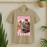 Funny Cat Meme Professional Yapper Cat Oddly Specific Dank T-Shirt thumb 2