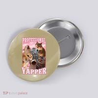 Funny Cat Meme Professional Yapper Cat Oddly Specific Dank Button thumb 0