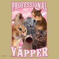 Funny Cat Meme Professional Yapper Cat Oddly Specific Dank Mousepad thumb 1