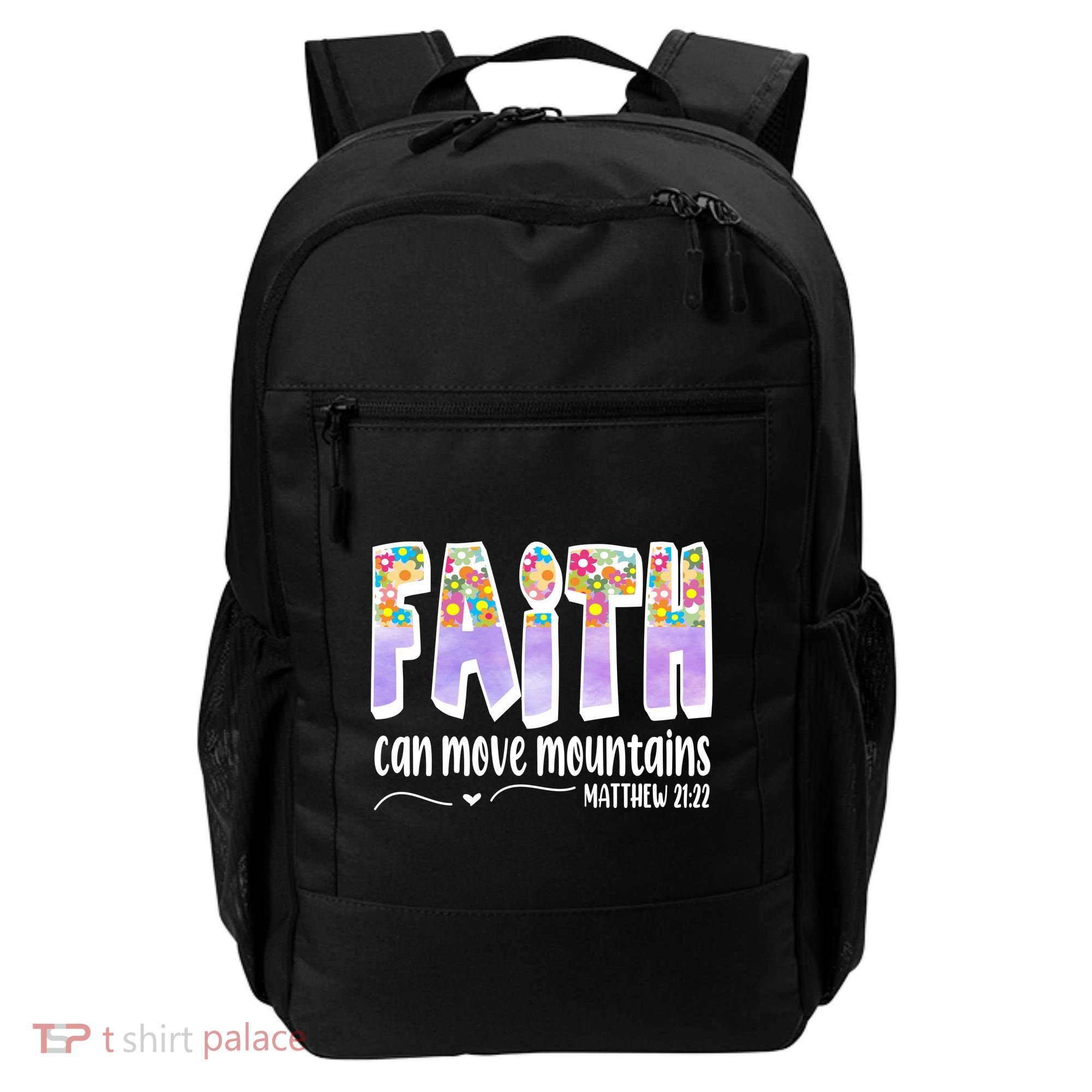 Faith Can Move Mountains Matthew 21:22 Prayer Backpack