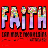 Faith Can Move Mountains Matthew 21:22 Prayer Santa Hat thumb 1
