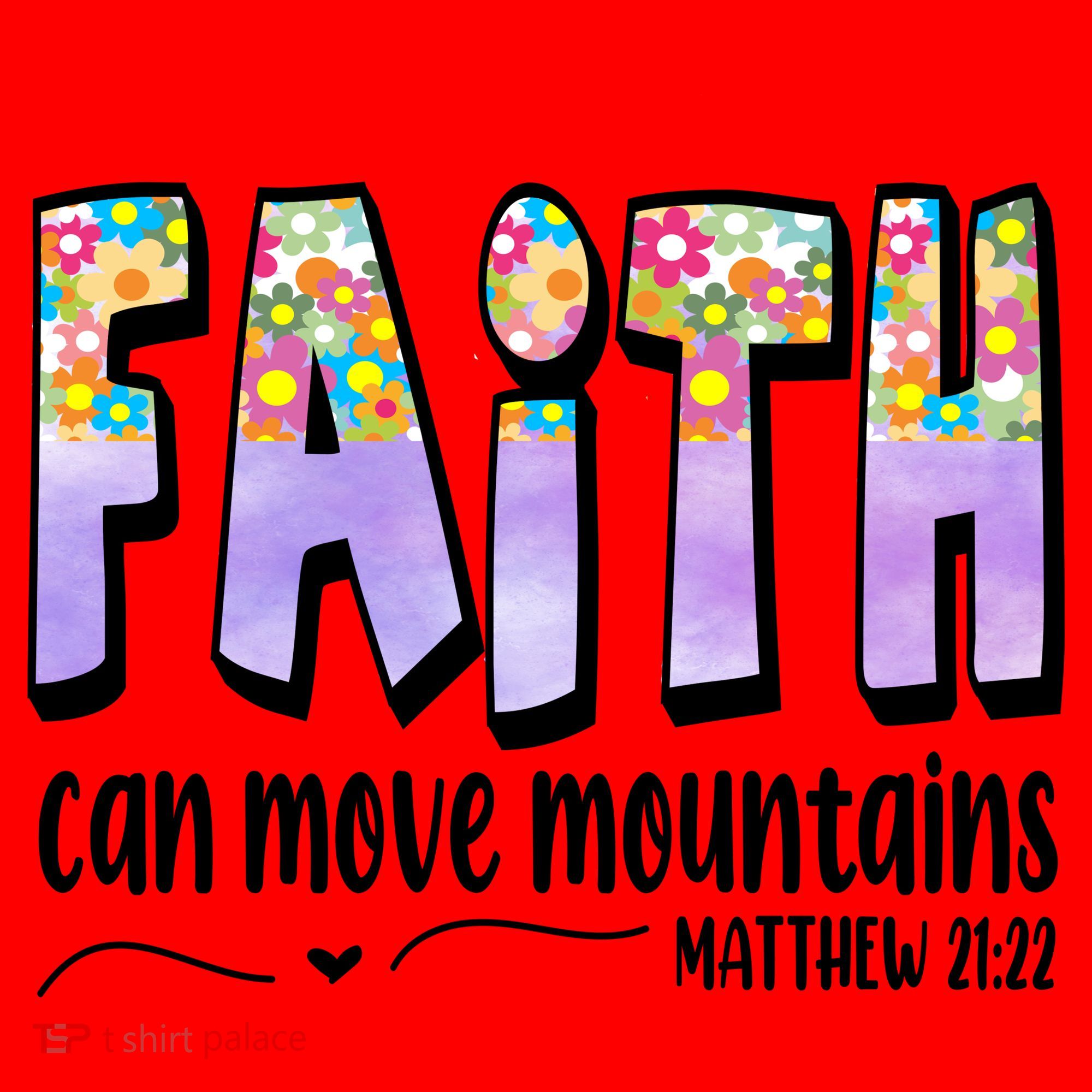 Faith Can Move Mountains Matthew 21:22 Prayer Santa Hat