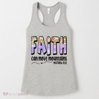Faith Can Move Mountains Matthew 21:22 Prayer Women's Tank Top thumb 0