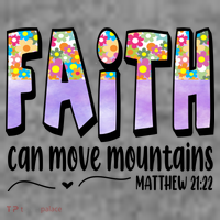 Faith Can Move Mountains Matthew 21:22 Prayer Baby Bodysuit thumb 2