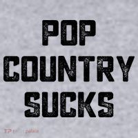 Funny Country Music Gifts Pop Country Sucks Women's Racerback Cropped Tank thumb 2