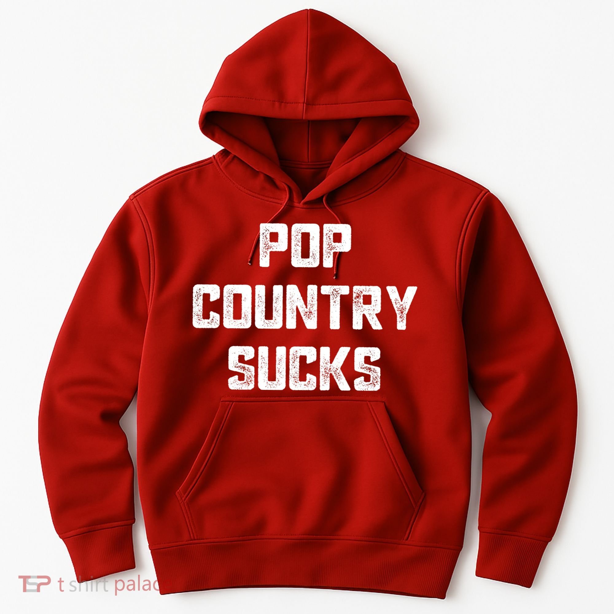 Funny Country Music Gifts Pop Country Sucks Hoodie
