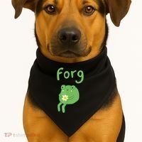 Frog Cake Meme Cute Aesthetic Forg USA-Made Doggie Bandana thumb 1