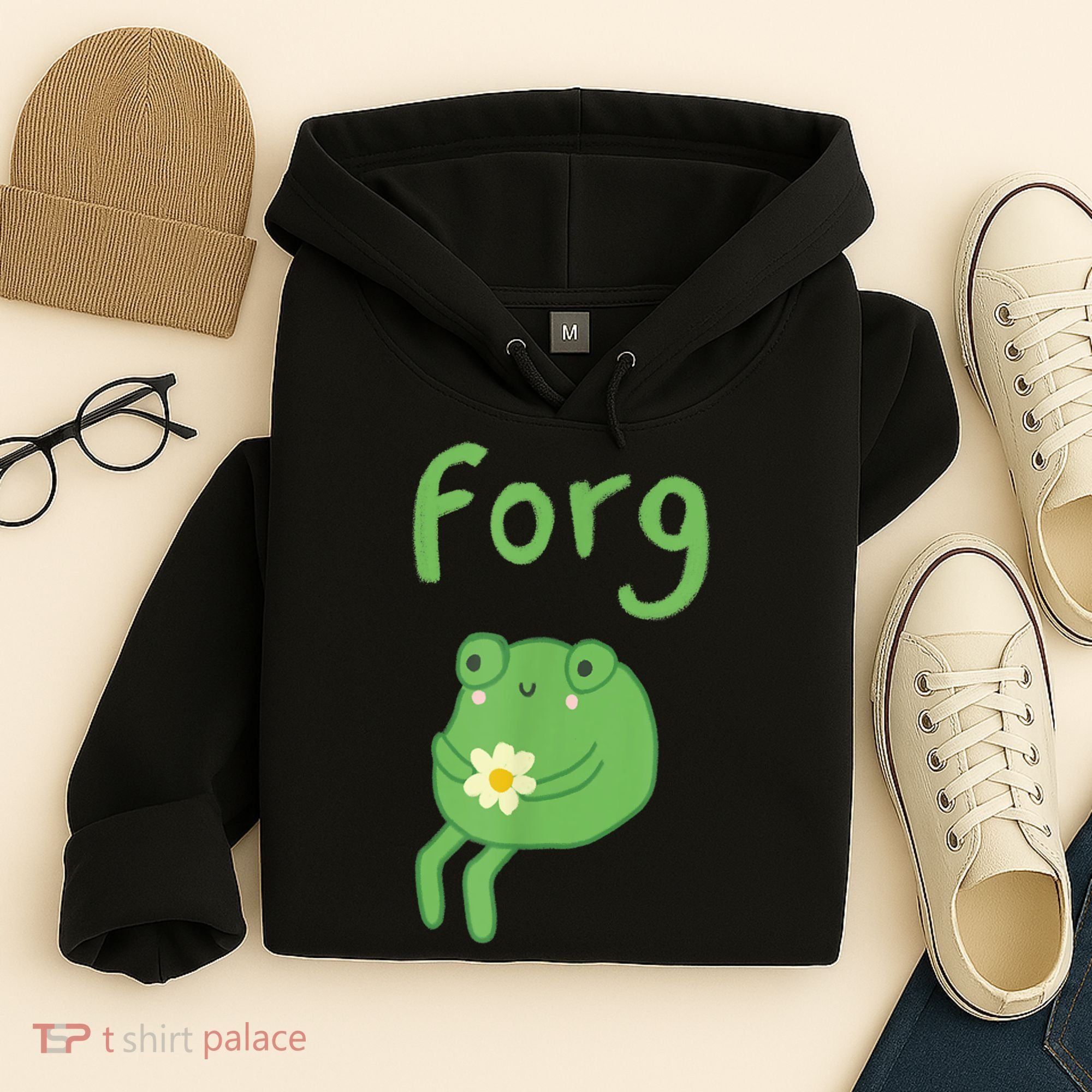 Frog Cake Meme Cute Aesthetic Forg Hoodie