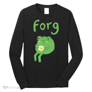 Frog Cake Meme Cute Aesthetic Forg Long Sleeve Shirt