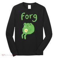 Frog Cake Meme Cute Aesthetic Forg Long Sleeve Shirt thumb 0