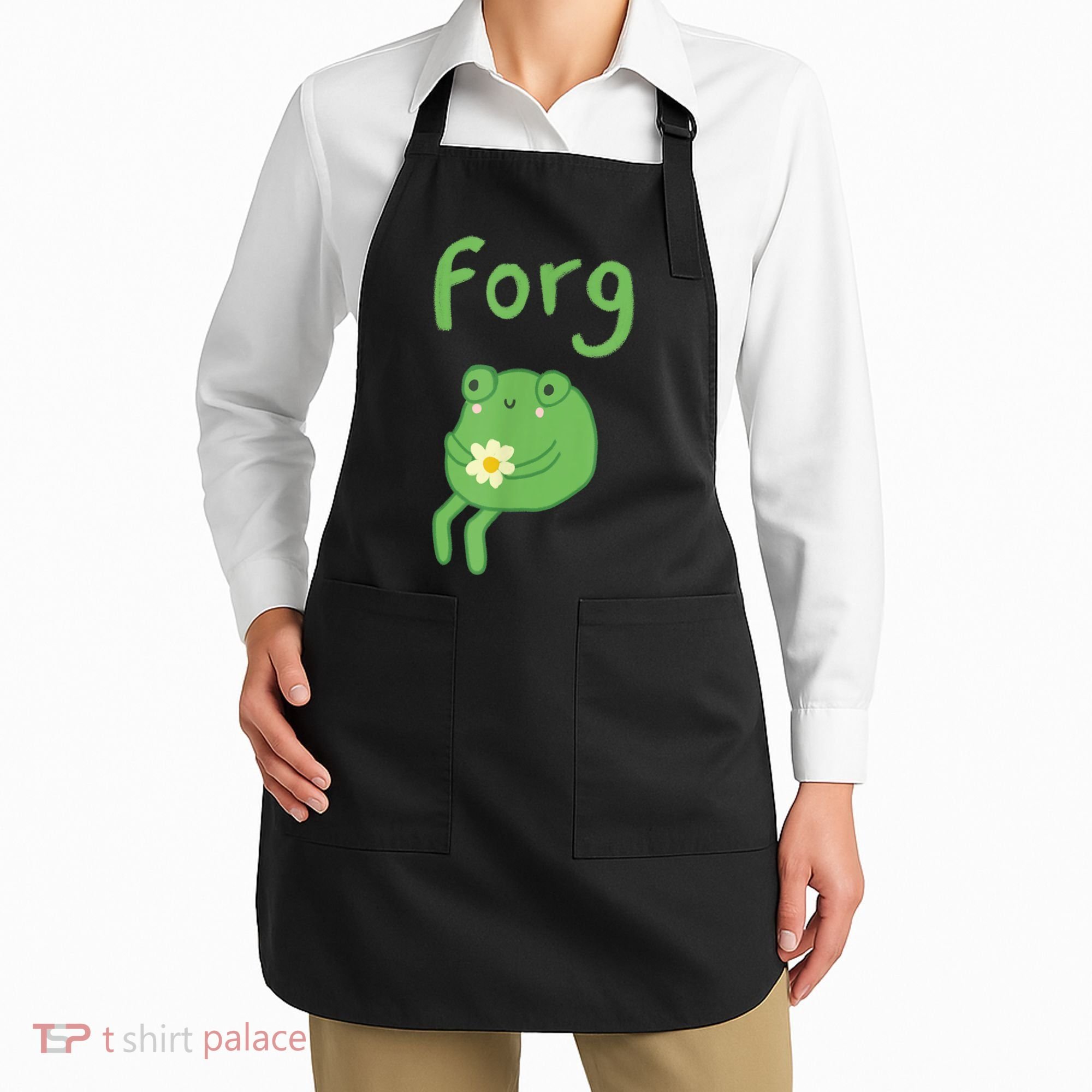 Frog Cake Meme Cute Aesthetic Forg Apron
