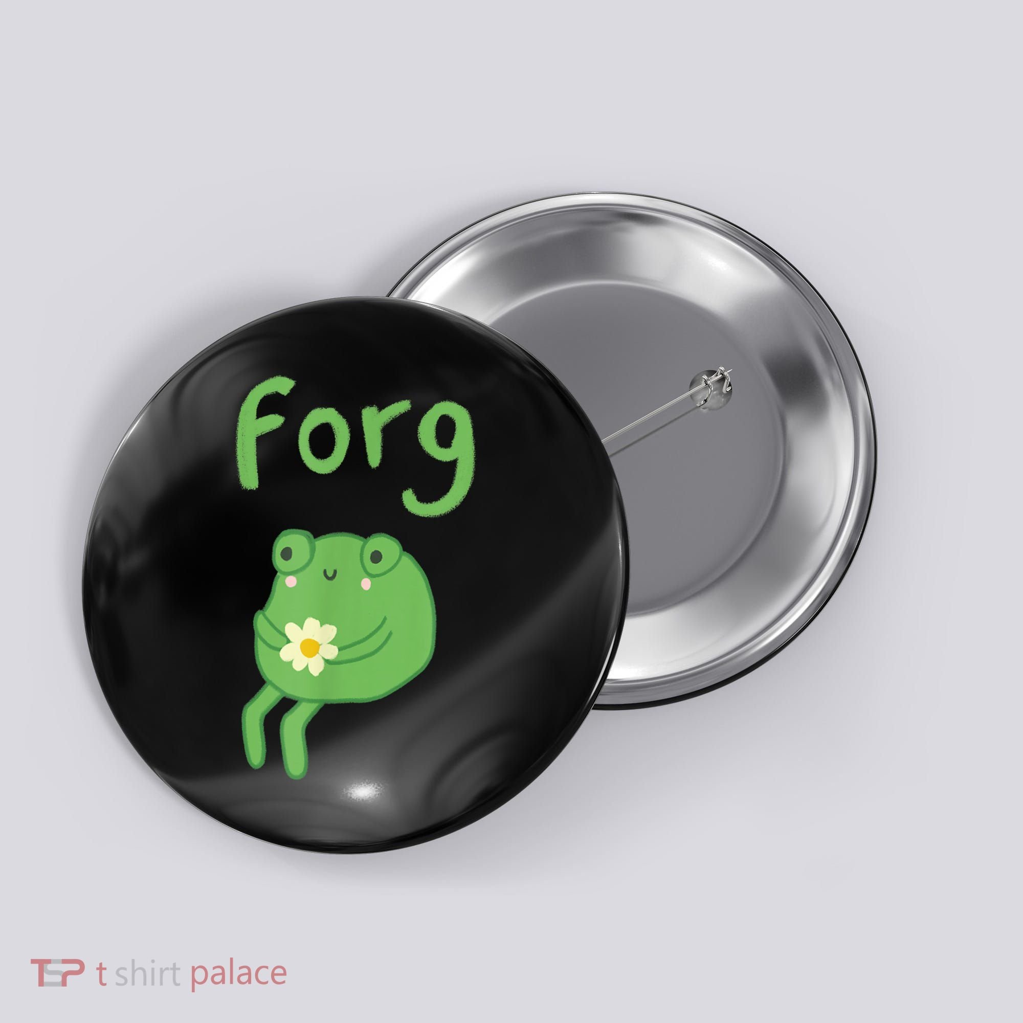 Frog Cake Meme Cute Aesthetic Forg Button