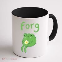 Frog Cake Meme Cute Aesthetic Forg Coffee Mug thumb 1