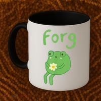 Frog Cake Meme Cute Aesthetic Forg Coffee Mug thumb 2