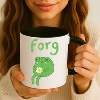 Frog Cake Meme Cute Aesthetic Forg Coffee Mug thumb 3