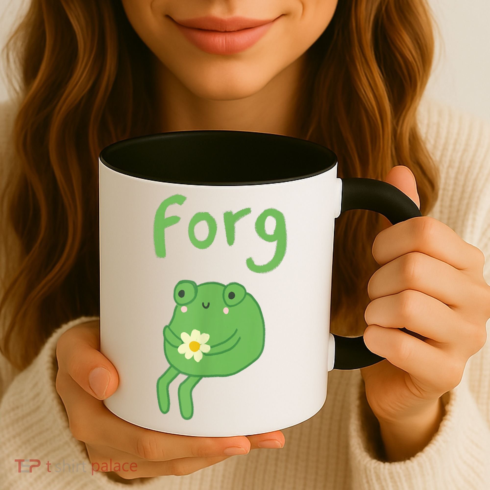 Frog Cake Meme Cute Aesthetic Forg Coffee Mug