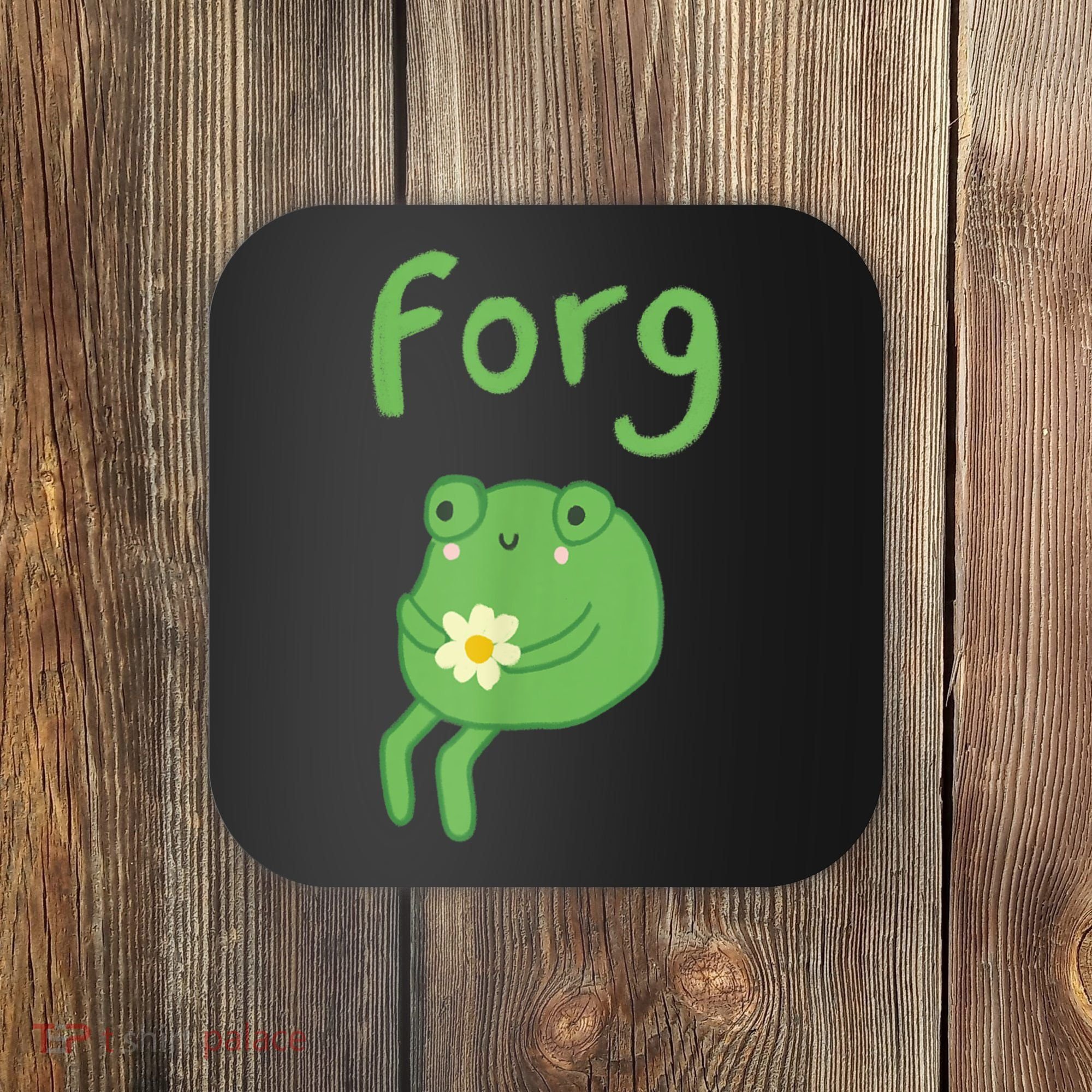 Frog Cake Meme Cute Aesthetic Forg Coaster