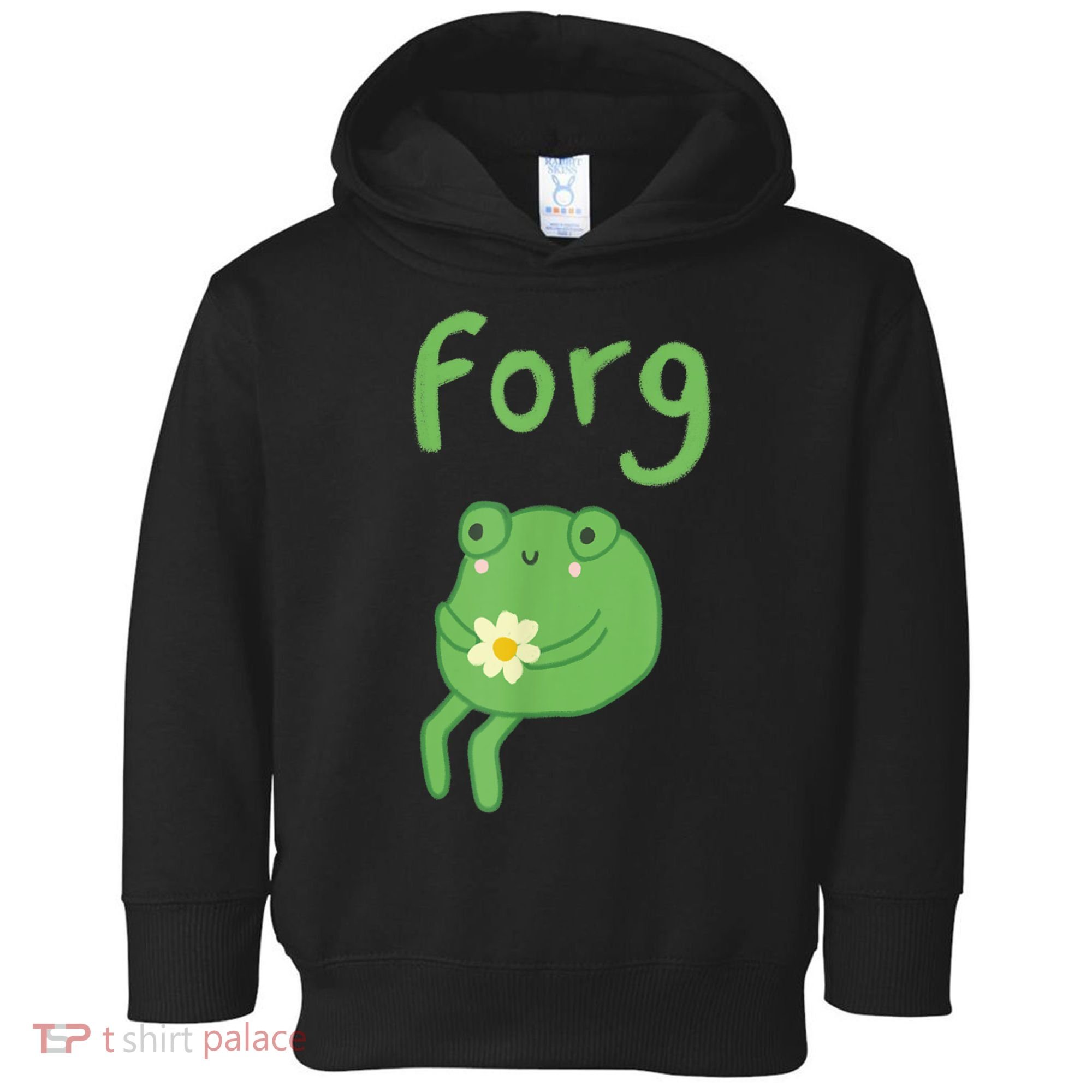Frog Cake Meme Cute Aesthetic Forg Toddler Hoodie