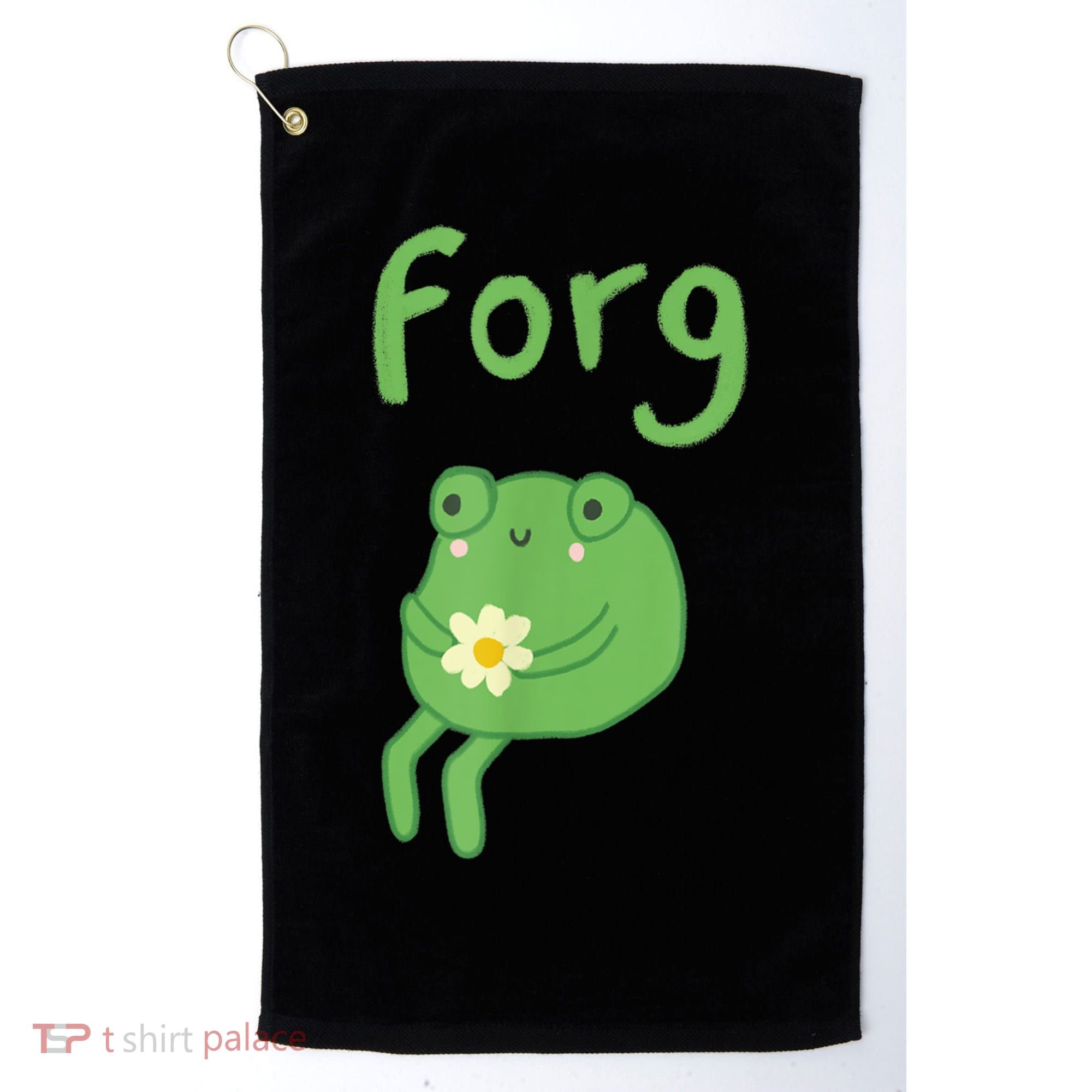 Frog Cake Meme Cute Aesthetic Forg Golf Towel