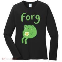 Frog Cake Meme Cute Aesthetic Forg Women's Long Sleeve Shirt thumb 0