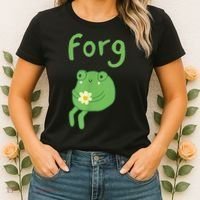 Frog Cake Meme Cute Aesthetic Forg Women's T-Shirt thumb 2