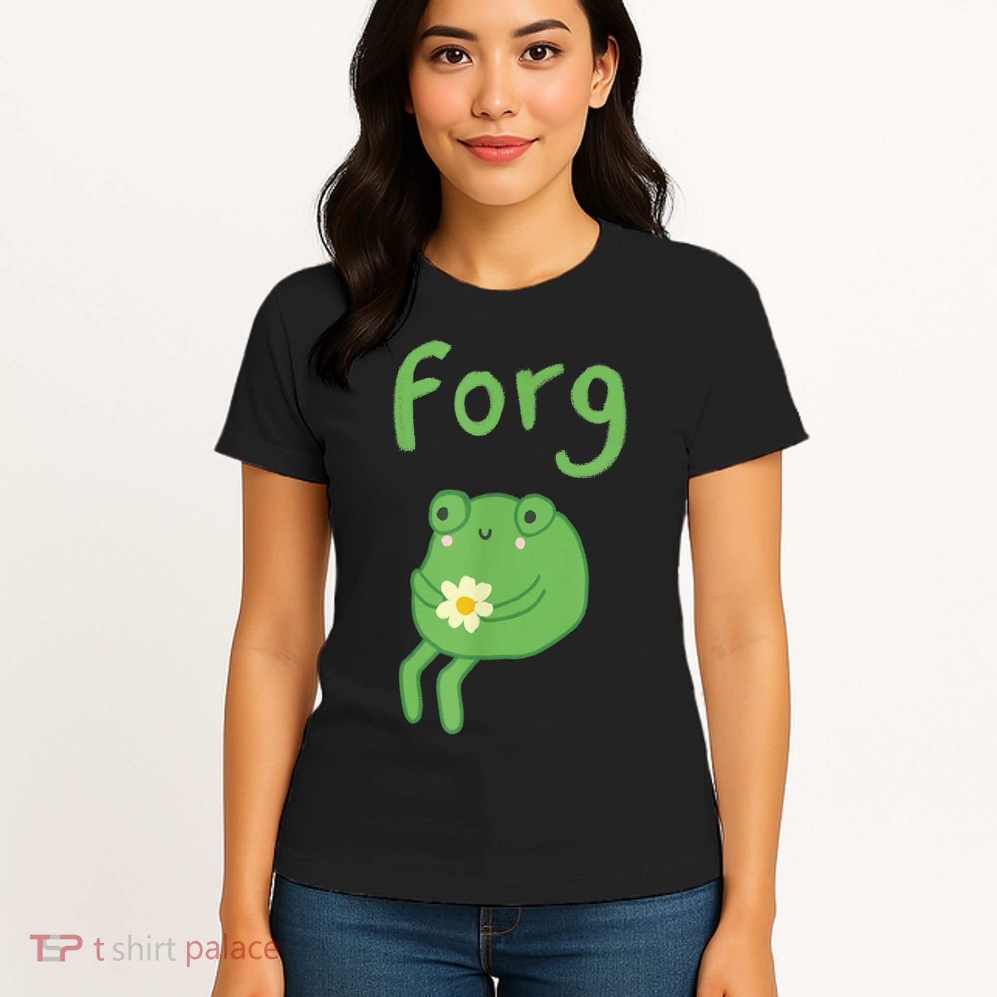 Frog Cake Meme Cute Aesthetic Forg Women's T-Shirt