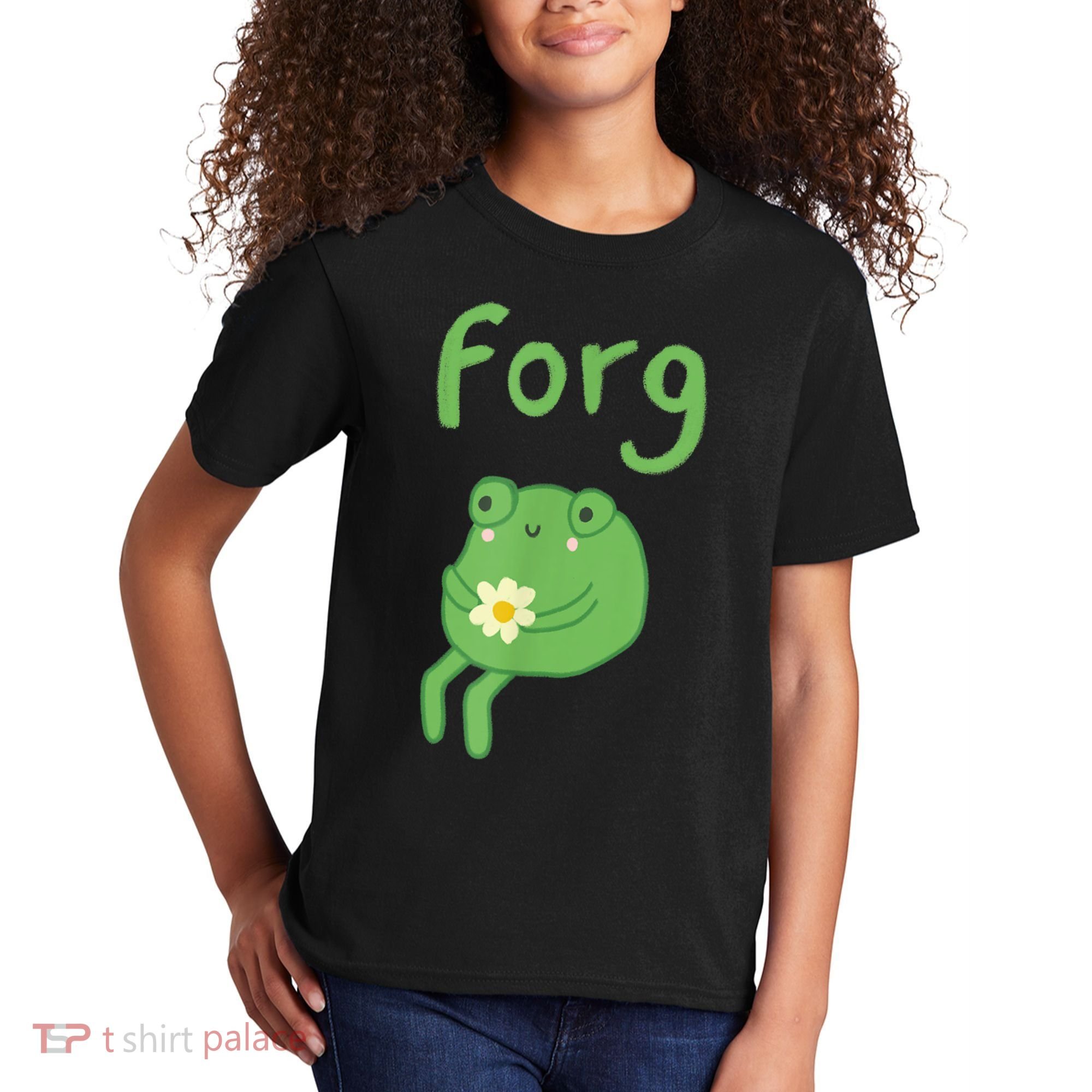 Frog Cake Meme Cute Aesthetic Forg Kids T-Shirt