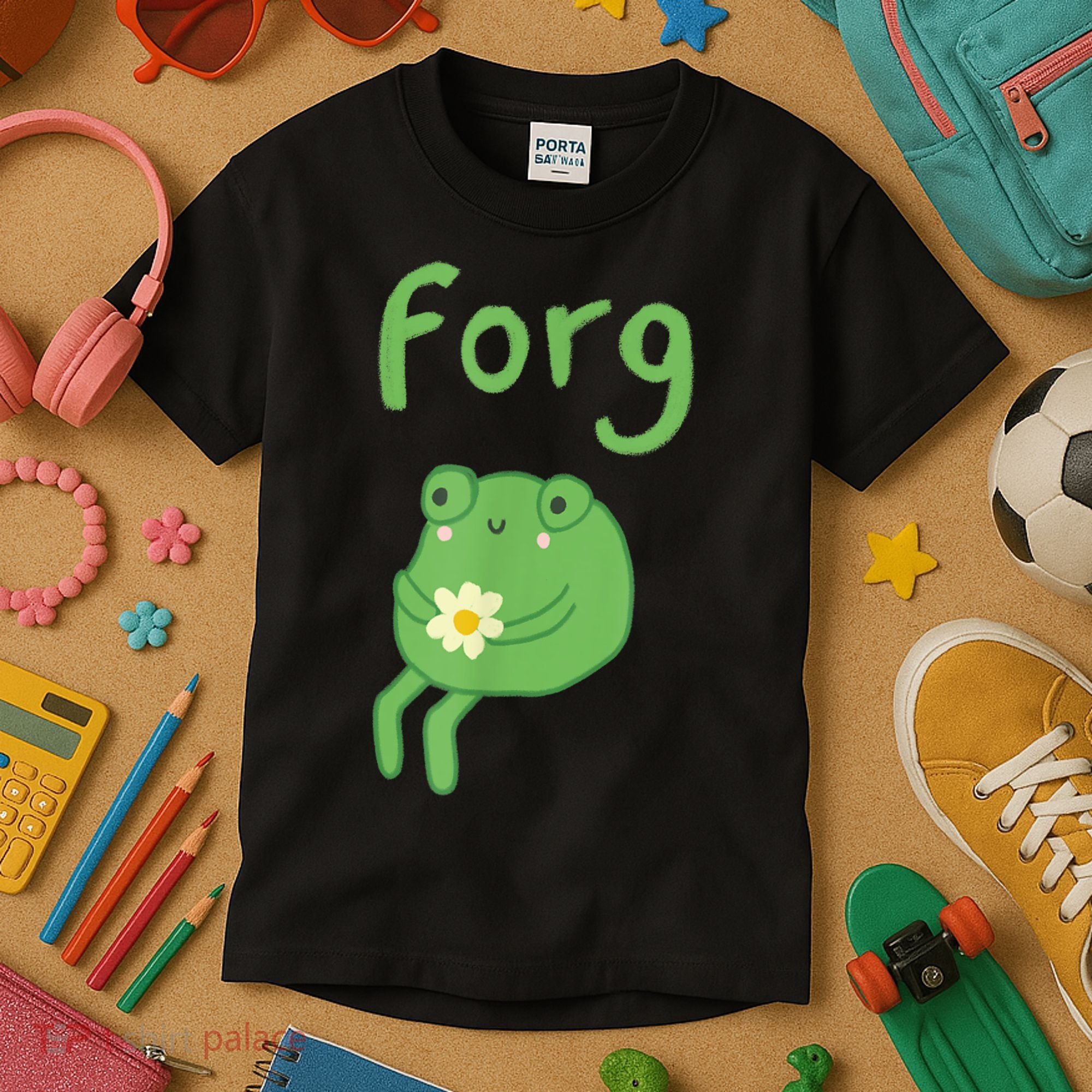 Frog Cake Meme Cute Aesthetic Forg Kids T-Shirt
