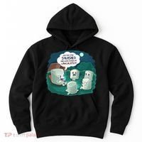 Funny Cute Marshmallow Scary Campfire Story SMores Gift Hoodie thumb 0