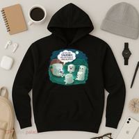 Funny Cute Marshmallow Scary Campfire Story SMores Gift Hoodie thumb 3