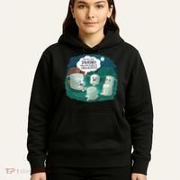 Funny Cute Marshmallow Scary Campfire Story SMores Gift Hoodie thumb 5