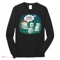 Funny Cute Marshmallow Scary Campfire Story SMores Gift Long Sleeve Shirt thumb 0