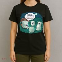 Funny Cute Marshmallow Scary Campfire Story SMores Gift T-Shirt thumb 4