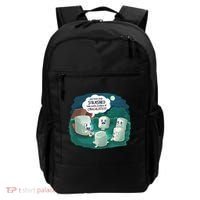 Funny Cute Marshmallow Scary Campfire Story SMores Gift Backpack thumb 0