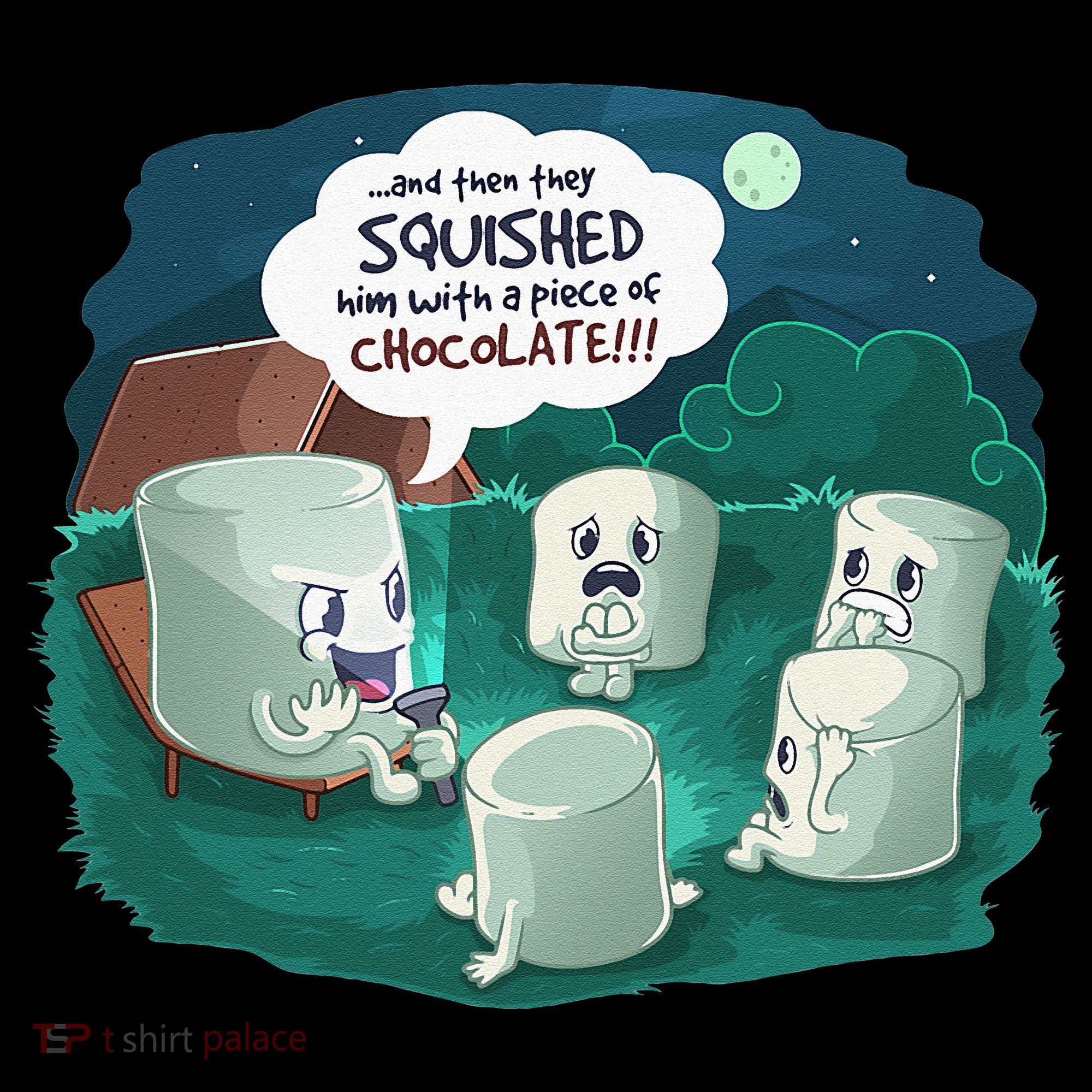 Funny Cute Marshmallow Scary Campfire Story SMores Gift Women's Hoodie
