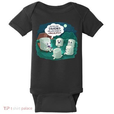 Funny Cute Marshmallow Scary Campfire Story SMores Gift Baby Bodysuit