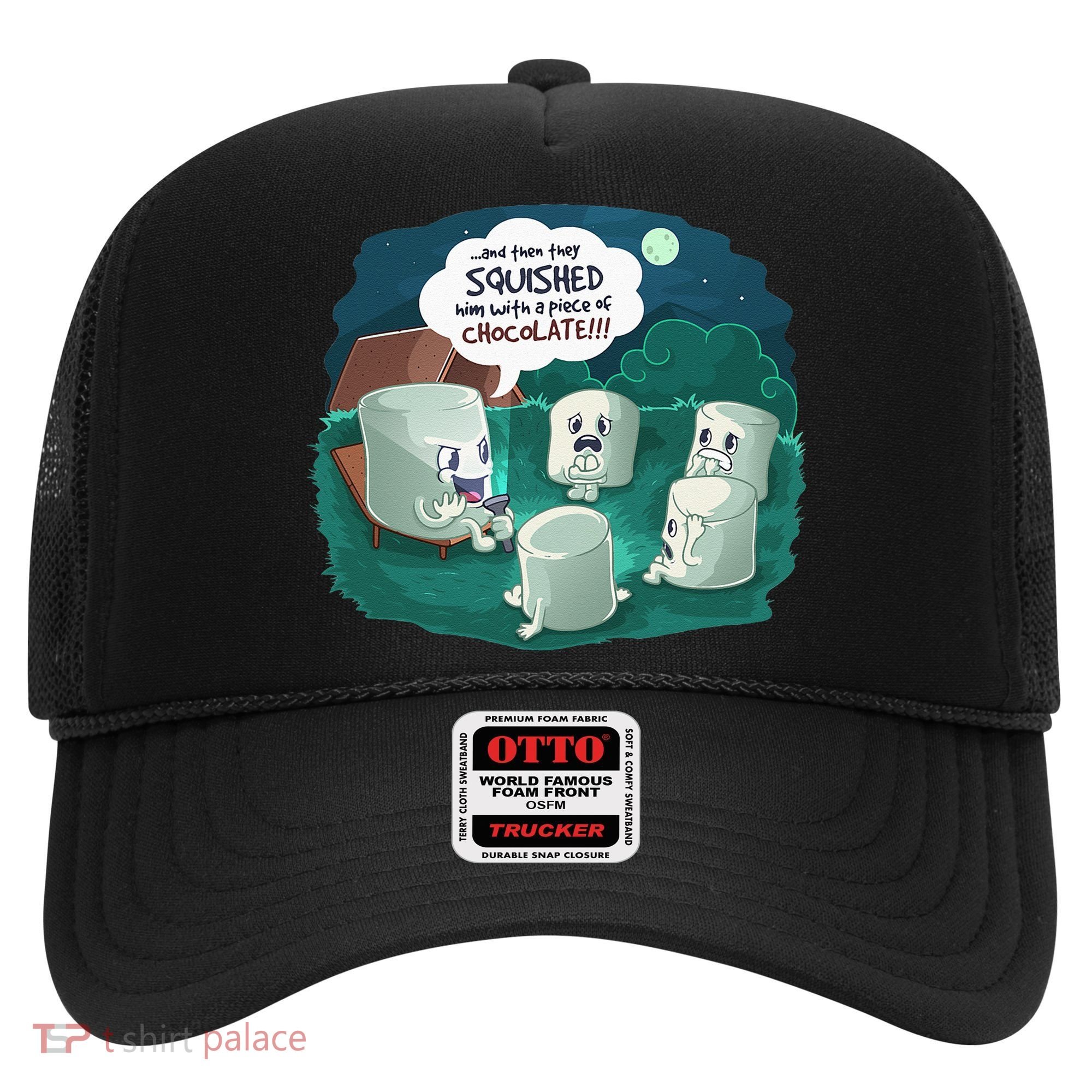 Funny Cute Marshmallow Scary Campfire Story SMores Gift Hat
