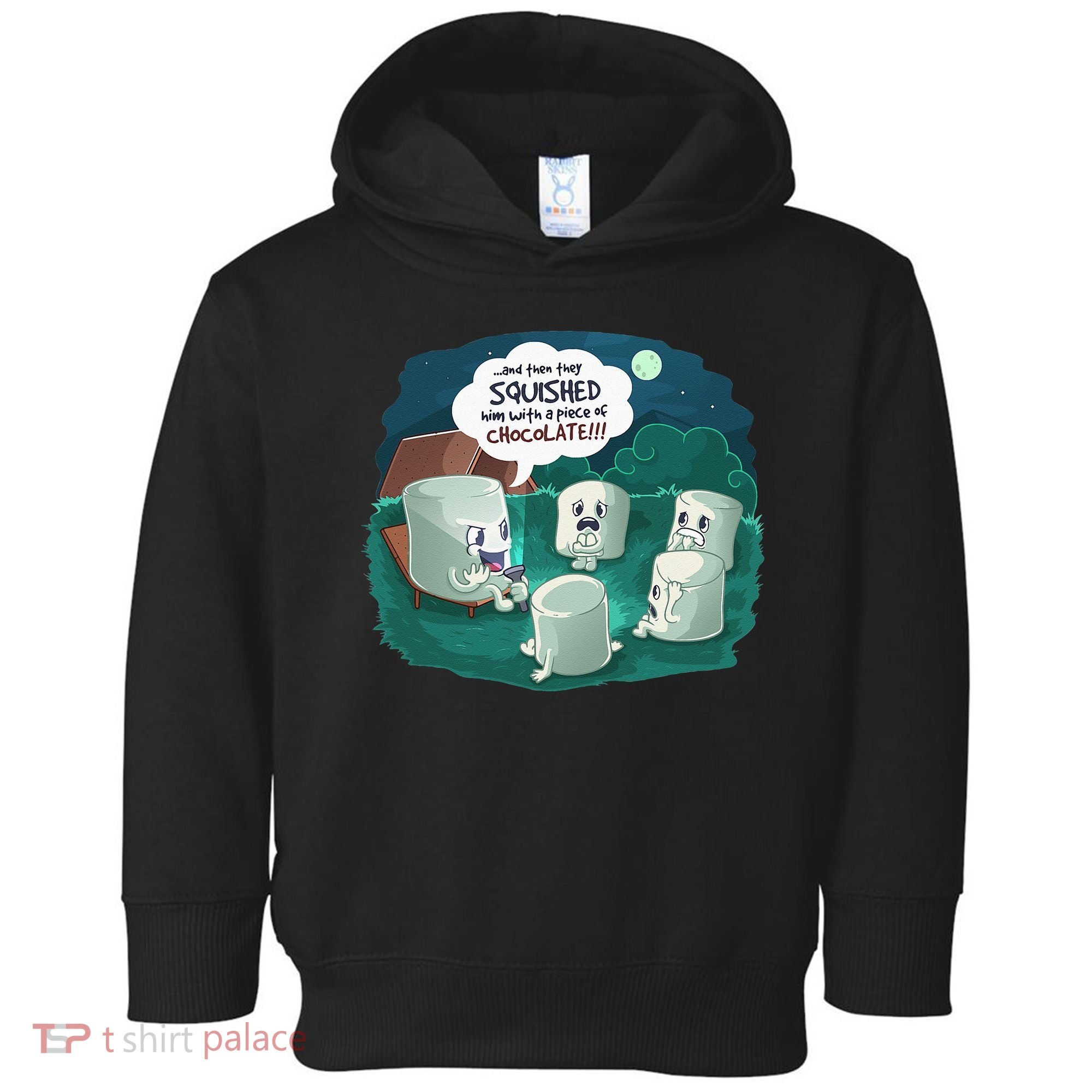 Funny Cute Marshmallow Scary Campfire Story SMores Gift Toddler Hoodie