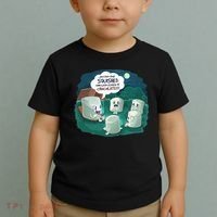 Funny Cute Marshmallow Scary Campfire Story SMores Gift Toddler T-Shirt thumb 2