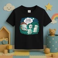 Funny Cute Marshmallow Scary Campfire Story SMores Gift Toddler T-Shirt thumb 3