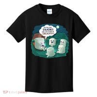 Funny Cute Marshmallow Scary Campfire Story SMores Gift Kids T-Shirt thumb 0