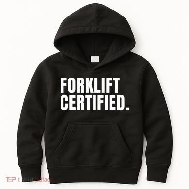 Forklift Certified Meme Funny Forklift Driver Forklift Operator Kids Hoodie
