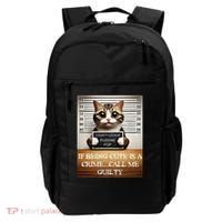 Funny Cat Meme Guilty Of Being Cute Backpack thumb 0