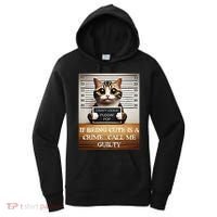 Funny Cat Meme Guilty Of Being Cute Women's Hoodie thumb 0