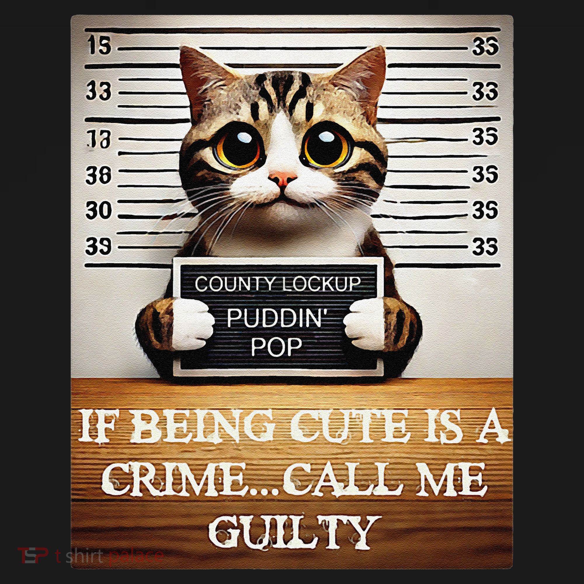 Funny Cat Meme Guilty Of Being Cute Kids Sweatshirt