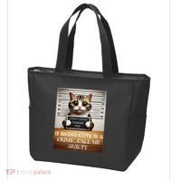 Funny Cat Meme Guilty Of Being Cute Tote Bag thumb 3