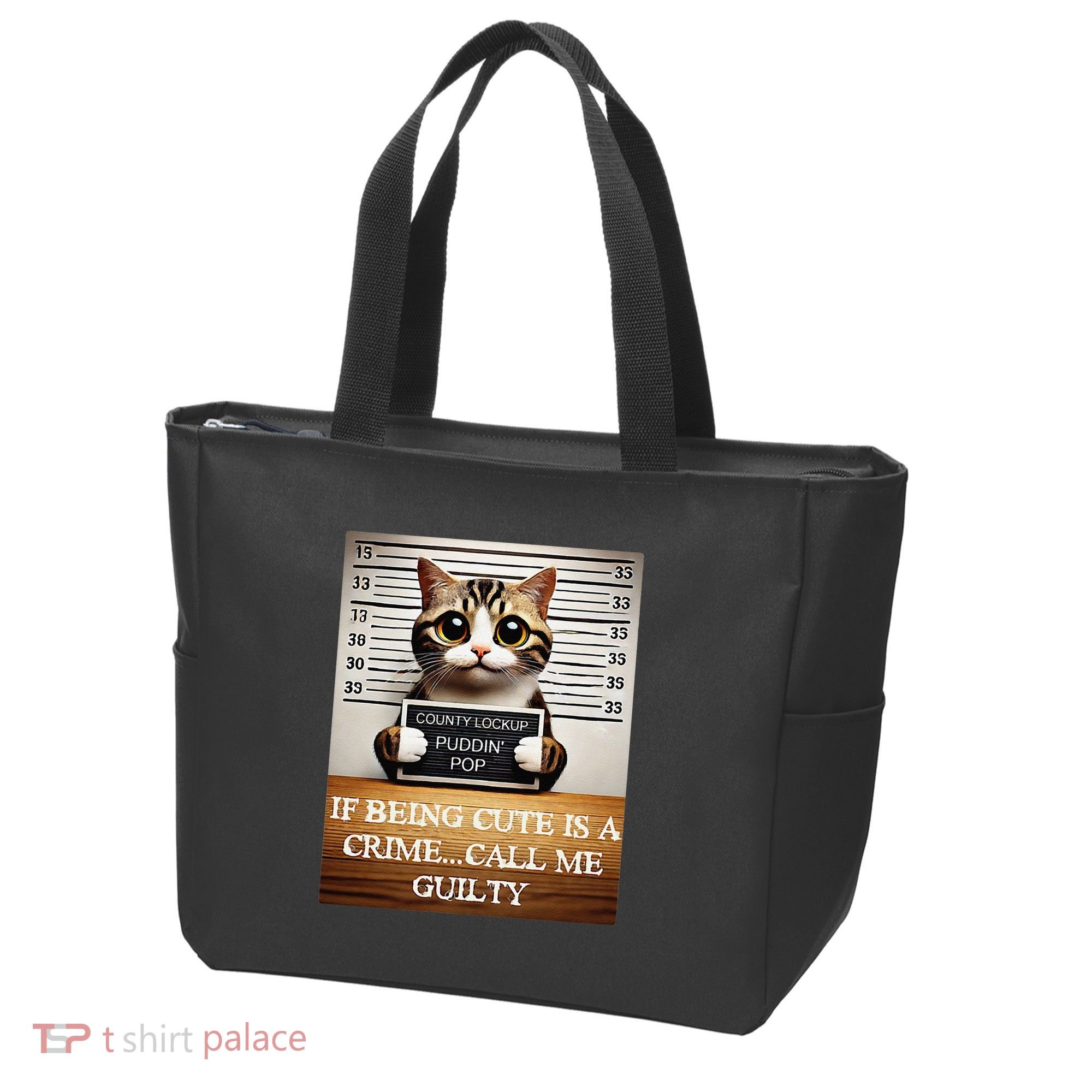 Funny Cat Meme Guilty Of Being Cute Tote Bag